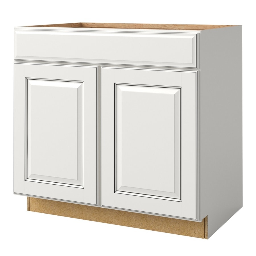 Allen Roth Bickershire 36 In W X 34 5 In H X 24 In D Pewter Maple Door And Drawer Base Semi Custom Cabinet In The Semi Custom Kitchen Cabinets Department At Lowes Com