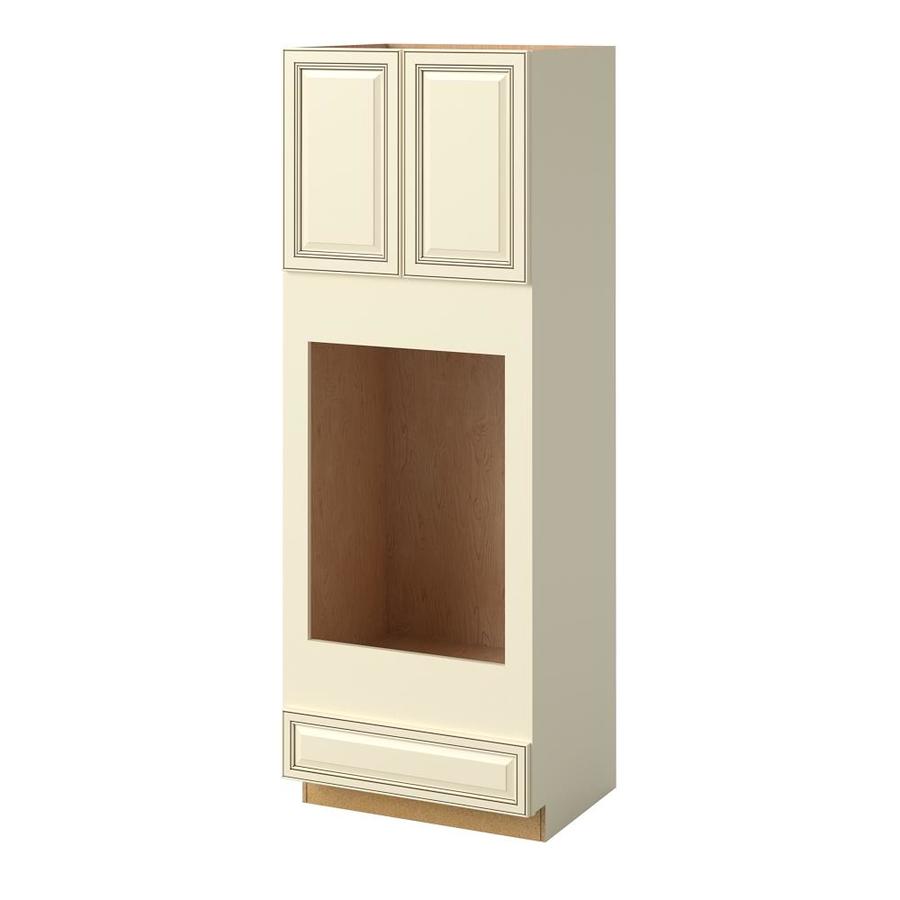 Allen Roth Tuckhill 33 In W X 84 In H X 24 In D Hazelnut Maple Door And Drawer Pantry Semi Custom Cabinet In The Semi Custom Kitchen Cabinets Department At Lowes Com