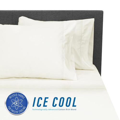 SensorPEDIC Ice Cool 400 Thread Count Sheet Set California King Cotton