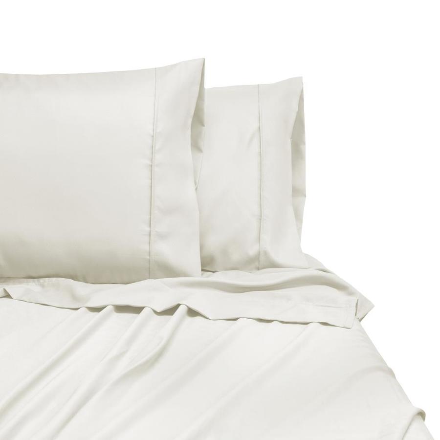 Microfiber Sheet Sets Off White Bed Sheets At Lowes Com