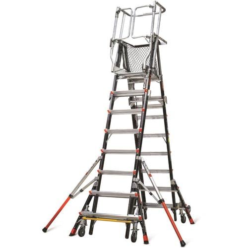 Little Giant Ladders Adjustable Safety Cage 14-ft Fiberglass Type 1AA ...