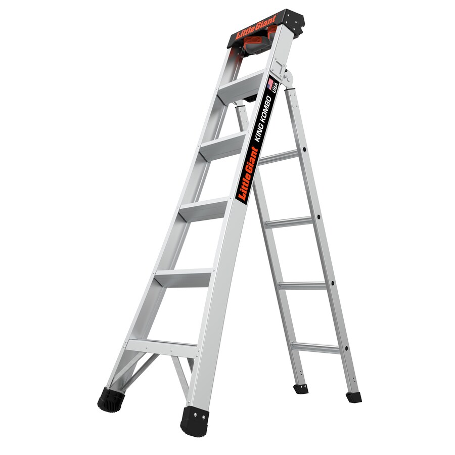 Little Giant Ladders King Kombo 2 Pro Aluminum 12.7ft Reach Type 1A
