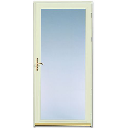 Pella Ashford Poplar White FullView Safety Glass and Interchangeable