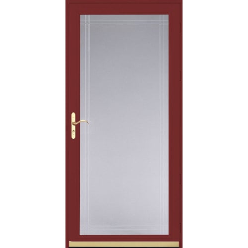 Pella Royalton Cranberry FullView Beveled Safety Glass and