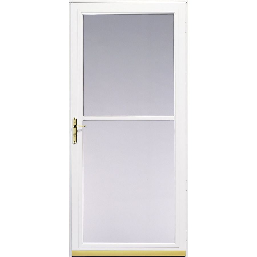 Pella® 36" White Montgomery Rolscreen® Storm Door at