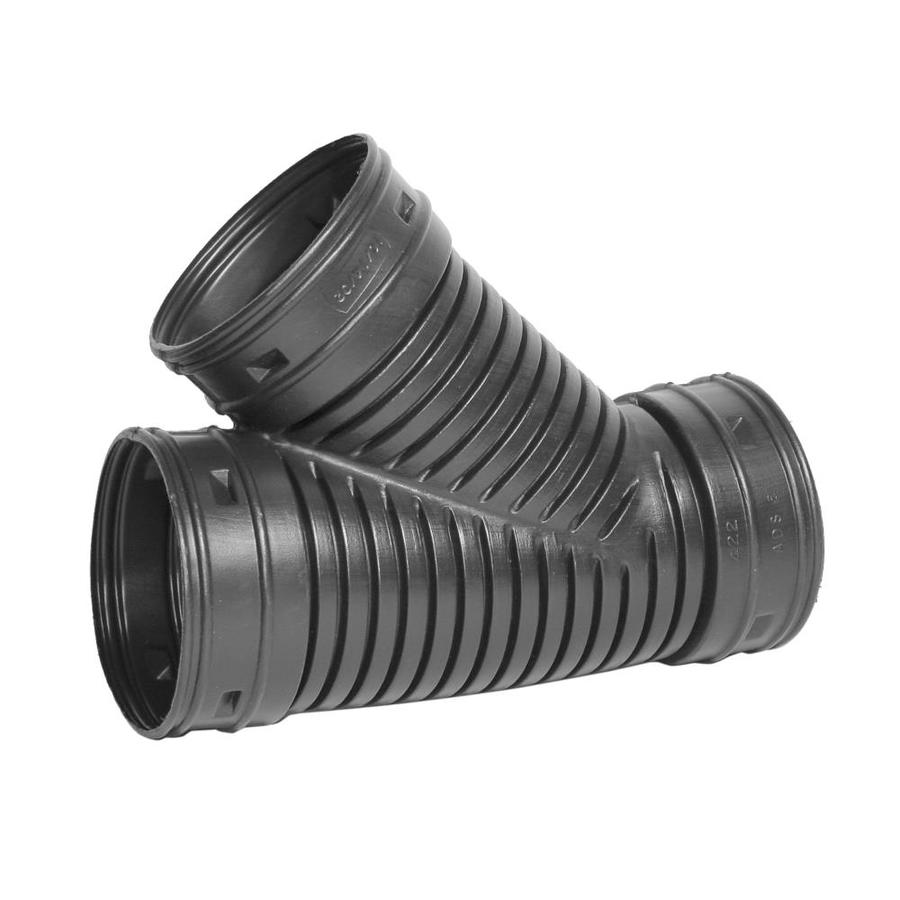 ADS 6in x 6in 45Degree Corrugated Wye Fittings in the Corrugated Drainage Pipe Fittings