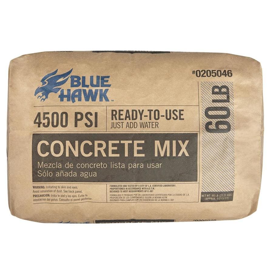 Blue Hawk 60 Lb High Strength Concrete Mix At Lowes Com