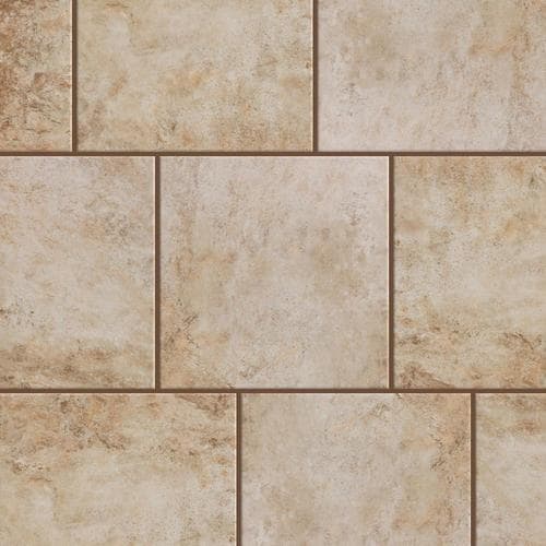 Style Selections Mesa Beige 12-in x 12-in Glazed Porcelain Tile in the ...
