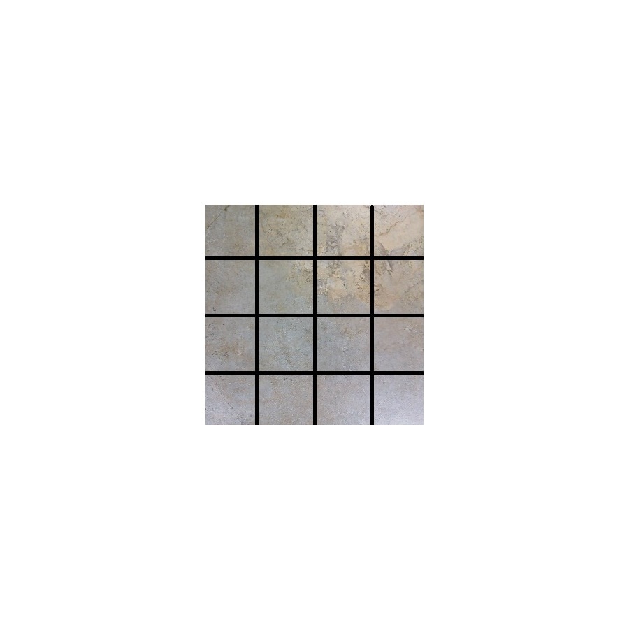 Style Selections 1094638 Camelot Gold - Glazed Porcelain Porcelain Bullnose Tile (Common: 12-in x 12-in; Actual: 11.75-in x 11.75-in)