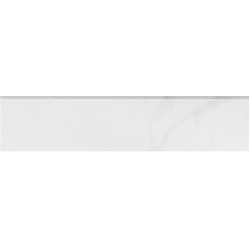 Style Selections Calacatta White Porcelain Bullnose Tile (Common: 3-in ...