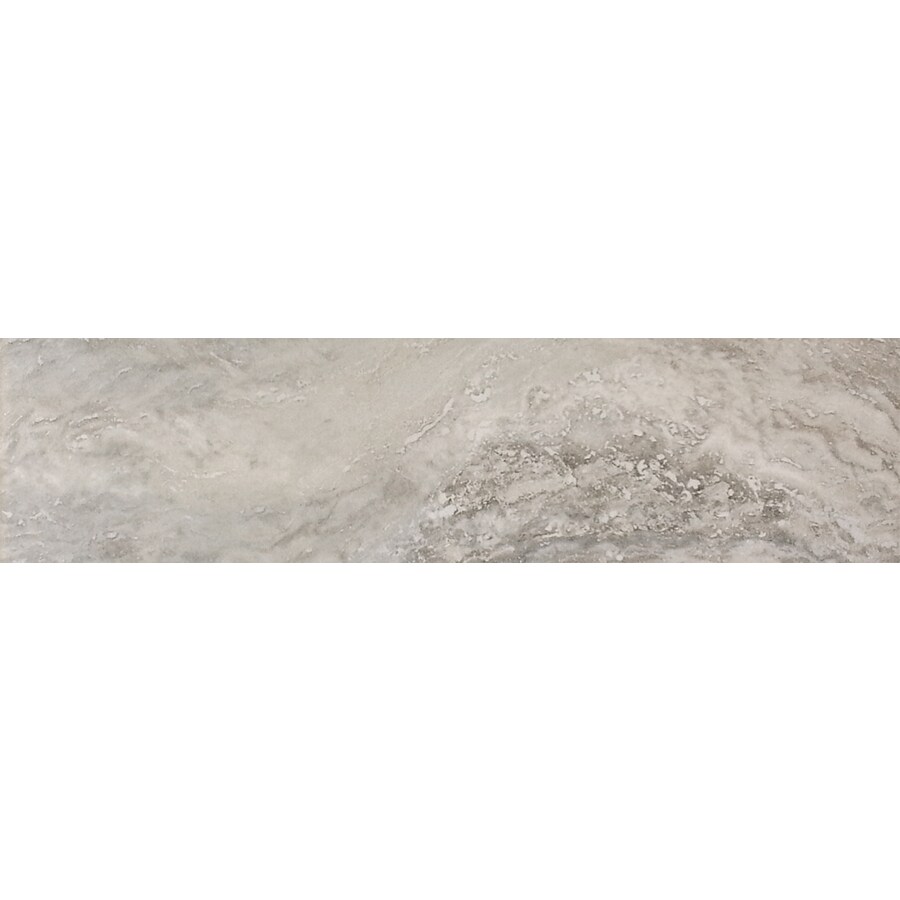 FLOORS 2000 MILL312GREY Millenium Grey Porcelain Bullnose Tile (Common: 3-in x 12-in; Actual: 3-in x 12-in)