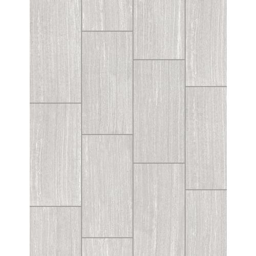 Style Selections Leonia Silver 12-in x 24-in Glazed Porcelain Stone