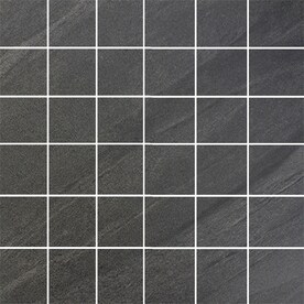 Black Tile At Lowes Floors 2000 Galaxy Nero 12 In X Porcelain Uniform Squares Mosaic Floor