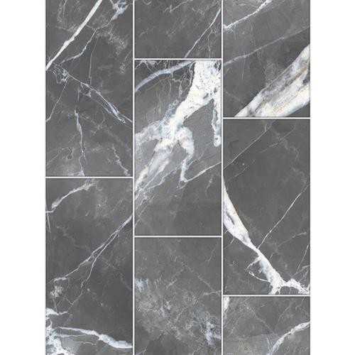 True Porcelain Co Calacatta Black Polished 12 In X 24 In Polished