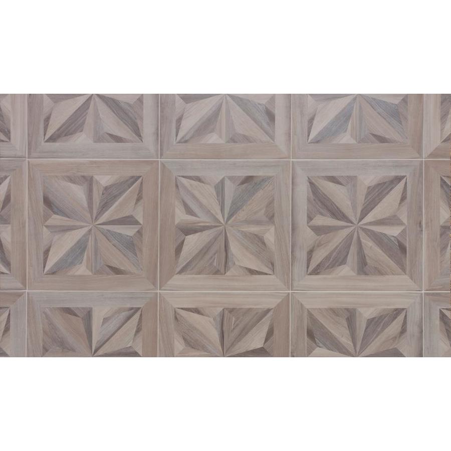 TRUE PORCELAIN CO. Versailles 8Pack Oak 18in x 18in Matte Porcelain