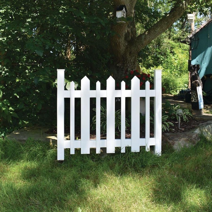 Metal Fence Panels Department At, White Garden Fence Panels