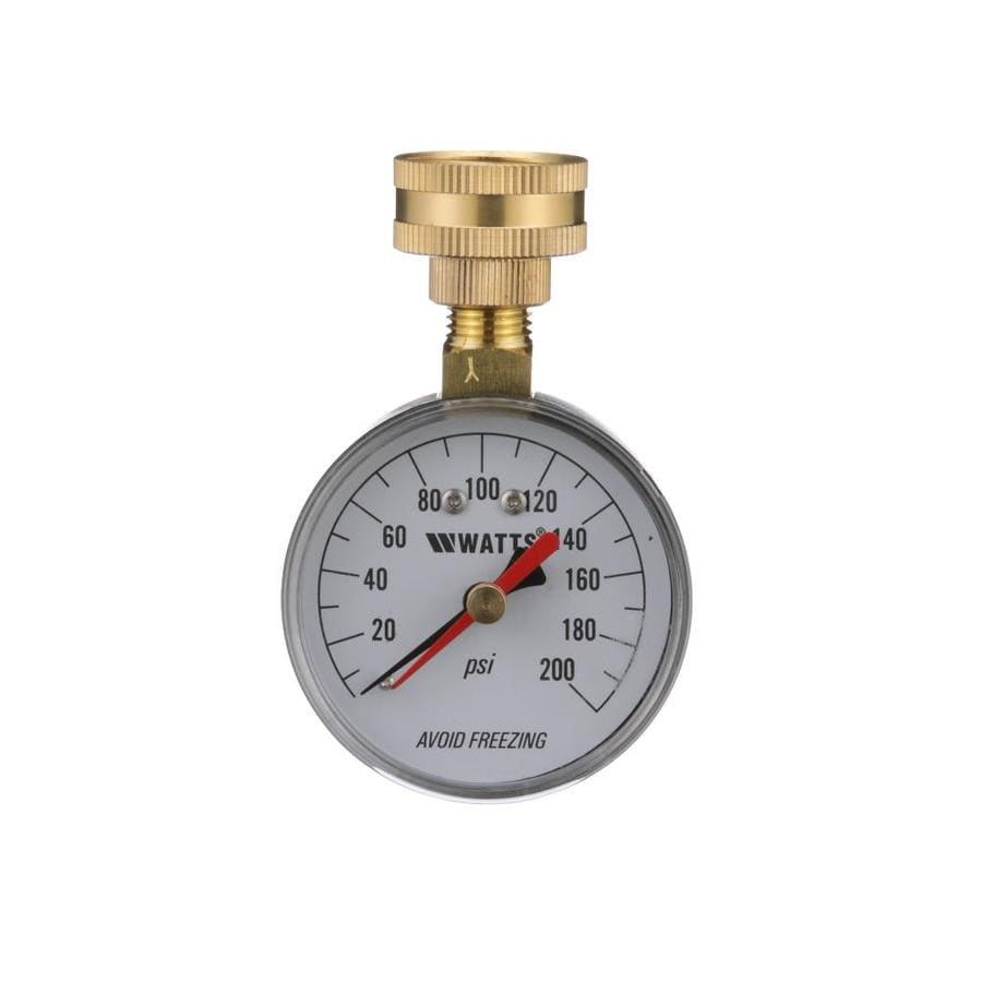 Watts Water Pressure Test Gauge Brass 3 4 In Mght Pressure Relief