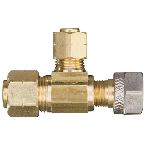 Watts 3/8-in x 3/8-in x 1/4-in Valve Compression Fitting in the Brass ...