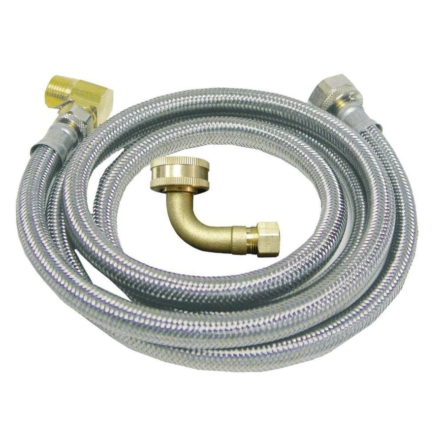Watts 5-ft 125-PSI Braided Stainless Steel Ice Maker Connector 366966 LFLS60-44 