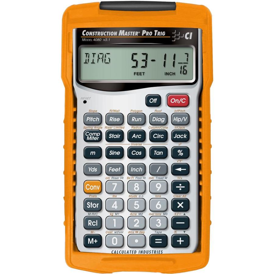 length of a standard calculator
