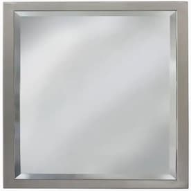 Allen Roth 40-in L x 30-in W Bronze Beveled Wall Mirror