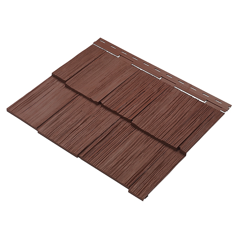 Durabuilt 670 Vinyl Siding Sample Handsplit Shake Red at