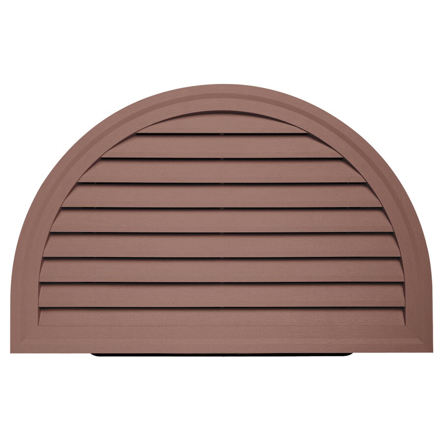Durabuilt 14 In X 22 In Sedona Red Pebble Half Round Plastic Gable