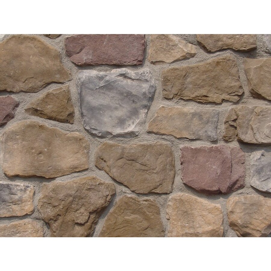 Ply Gem Stone Fieldstone 10-sq ft Chardonnay Faux Stone Veneer at Lowes.com