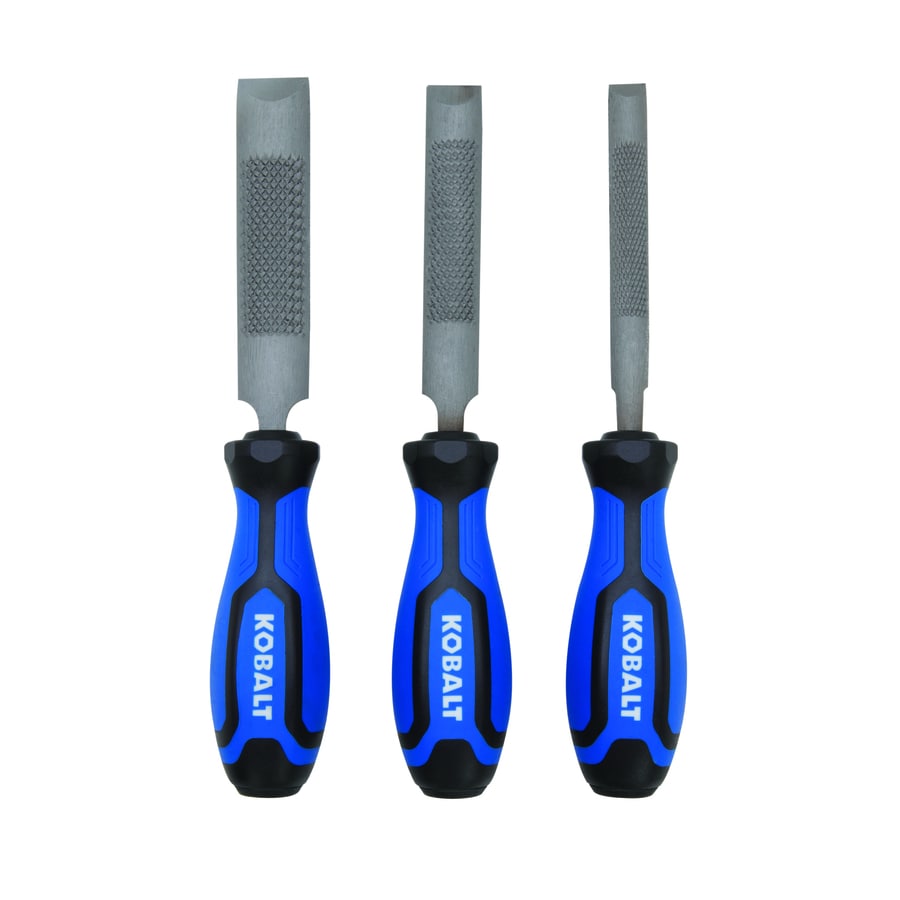 Kobalt 412in Half Round/Mill Bastard/ Mill Flat File Tools Hand Files