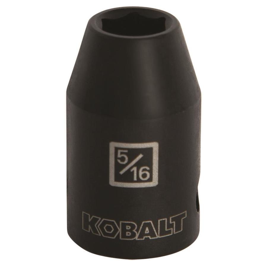 Kobalt Standard (SAE) 3/8in Drive 5/16in 6Point Impact Socket in the Impact Sockets & Impact