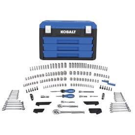 Kobalt 227-Piece Mechanics Tool Set with Case (Metal Latches)