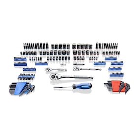 Kobalt 229-Piece Standard (SAE) and Metric Combination Polished Chrome Mechanics Tool Set