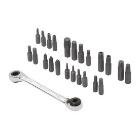 Kobalt 24-Piece Standard (SAE) and Metric Polished Chrome Mechanics Tool Set