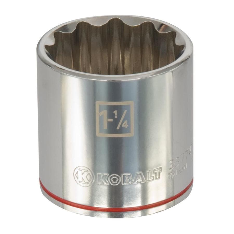Kobalt 85279 1/2-in Drive Standard (SAE) 1-1/4-in Shallow Socket