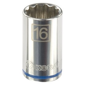 Kobalt Metric 1/2-in Drive 12-point 16mm Shallow Socket