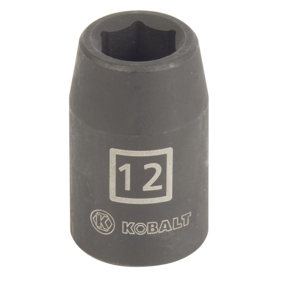 Kobalt 85320 Metric 1/2-in Drive 12mm 6-point Impact Socket Individual