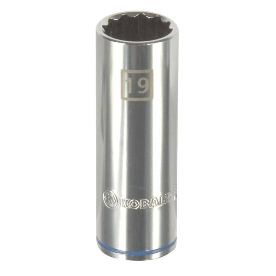 Kobalt Metric 12 In Drive 12 Point 19mm Deep Socket At