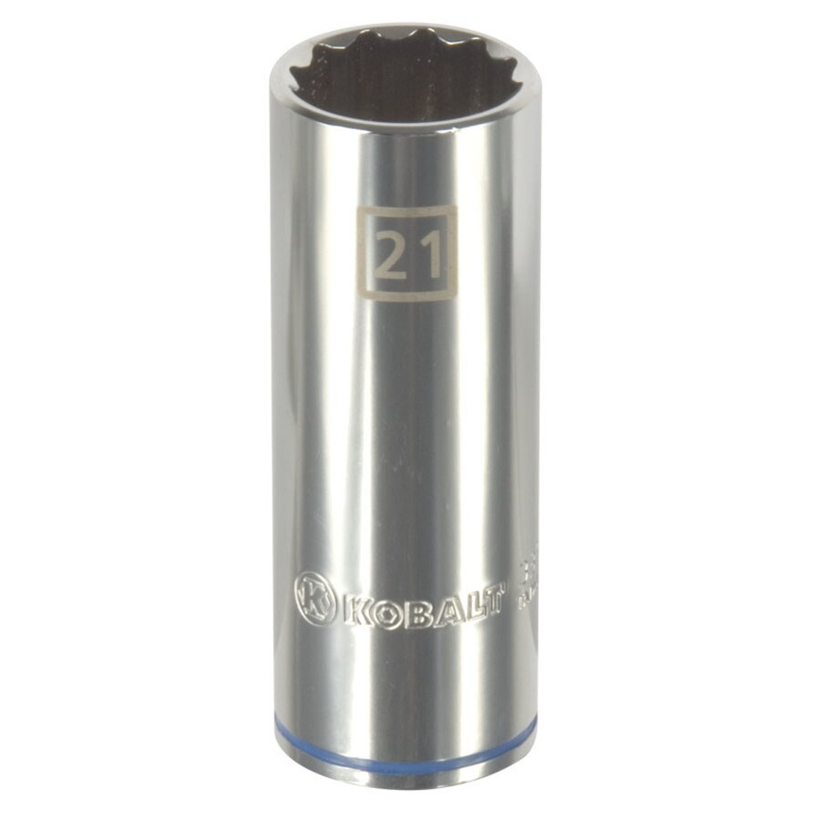 Kobalt Metric 21mm Deep Socket in the Sockets & Socket Sets department ...