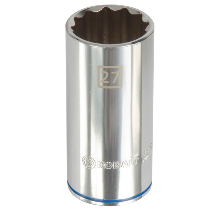 Kobalt Metric 27mm Deep Socket in the Sockets & Socket Sets department ...