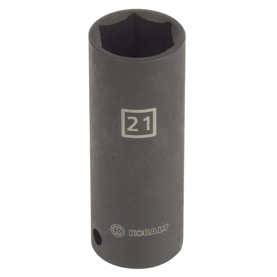 Kobalt Metric 12 In Drive Deep 6 Point 21mm Impact Socket At