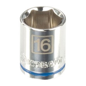 Kobalt Metric 3/8-in Drive 6-point 16mm Shallow Socket