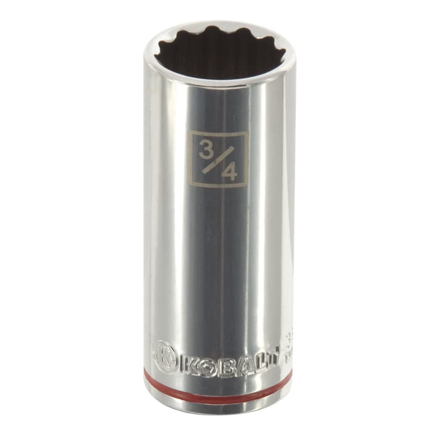Kobalt 85444 3/8-in Drive Standard (SAE) 3/4-in Deep Socket