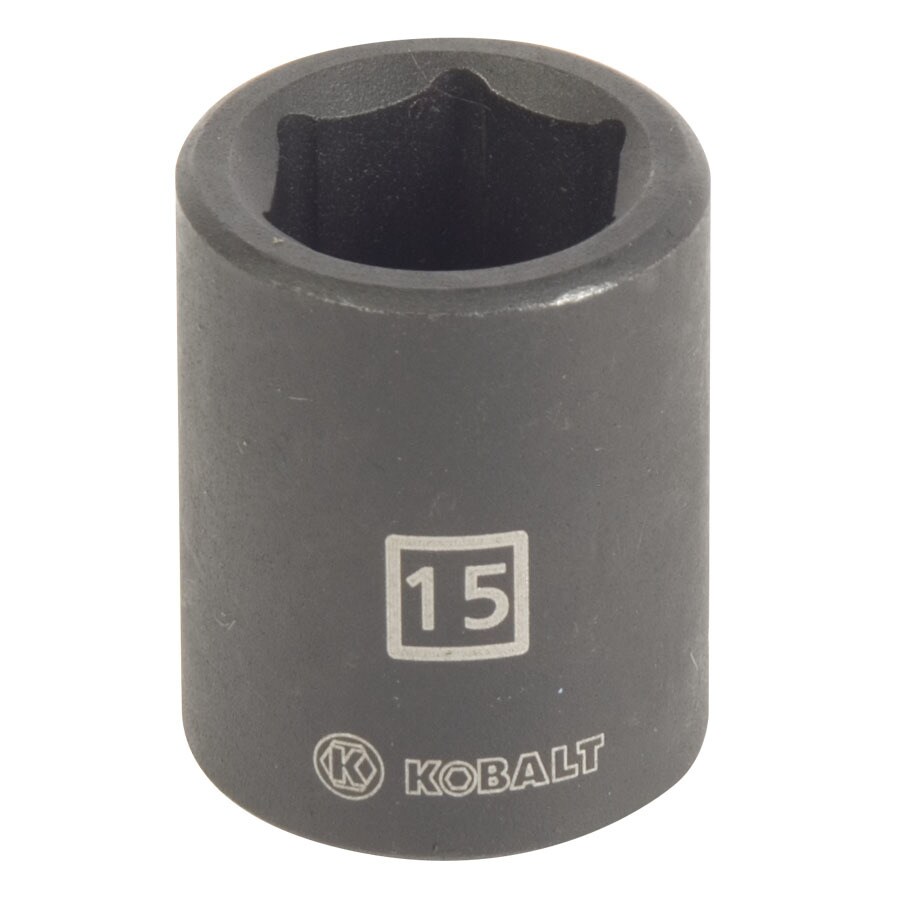 Kobalt Metric 3 8 in Drive Shallow 6 point 15mm Impact Socket At Lowes kobalt-metric-3-8-in-drive-shallow-6-point-15mm-impact-socket-at-lowes