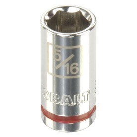 Kobalt Standard (SAE) 1/4-in Drive 6-point 5/16-in Shallow Socket