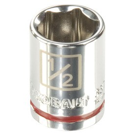 Kobalt Standard (SAE) 1/4-in Drive 6-point 1/2-in Shallow Socket