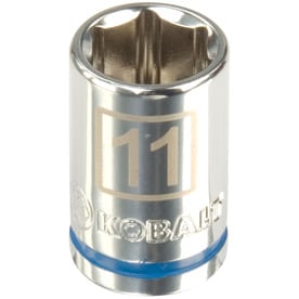 Kobalt Metric 1/4-in Drive 6-point 11mm Shallow Socket