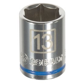 Kobalt Metric 1/4-in Drive 6-point 13mm Shallow Socket
