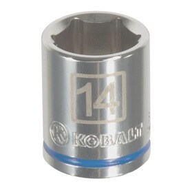Kobalt Metric 1/4-in Drive 6-point 14mm Shallow Socket
