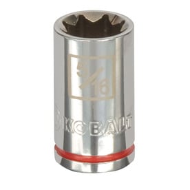 Kobalt Standard (SAE) 1/4-in Drive 8-point 5/16-in Shallow Socket