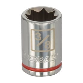 Kobalt Standard (SAE) 1/4-in Drive 8-point 3/8-in Shallow Socket